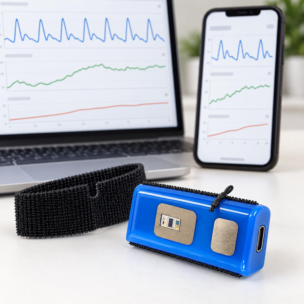 BioSignals BSS-1 3-Sensor Finger Biofeedback System