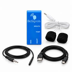 BioSignals BLUE Biofeedback - GSR + TEMP with USB-A to USB-C cable