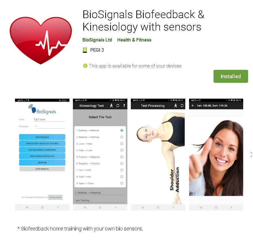BioSignals AI-HRV smart mental detector for mindfulness monitoring. For commercial or Home use.