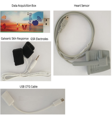 Biofeedback Green Box with 2 sensors. Professional product for clinical or home use.