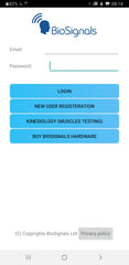 BioSignals AI-HRV smart finger sensor for clinic or home using by PC, Android and iPhone.